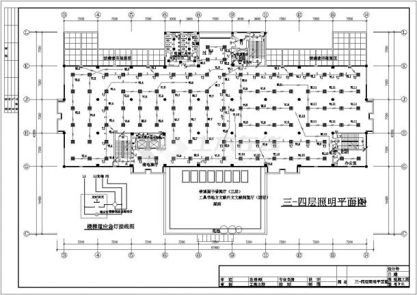 某长86.6米 宽64.9米 5层11275平米框架结构某市图书馆电气施工图设计 -图二
