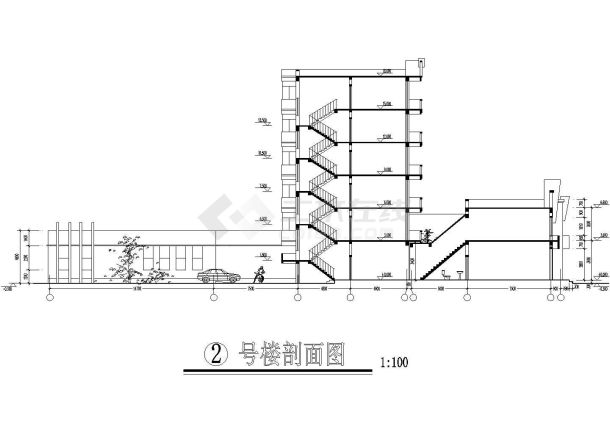 某西夏花园CAD建筑设计完整规划图-图二