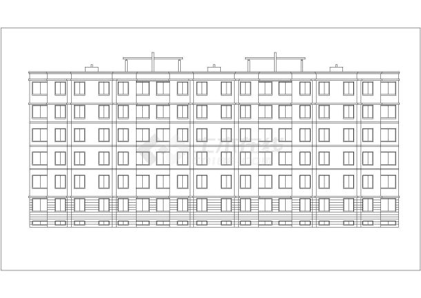 某小区多层框混结构住宅楼设计cad全套建筑施工图（甲级院设计）-图一