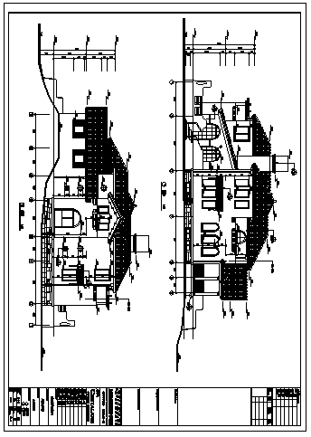 某二层带地下室A户型独立别墅建筑施工cad图，共十五张_图1