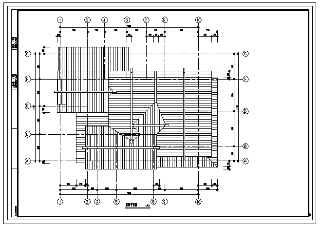 二层带地下室B型日式别墅建筑施工cad图，共十一张_图1