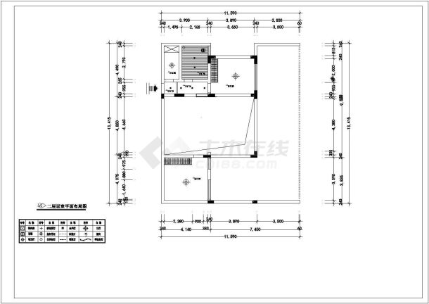 江苏某小区住宅建筑施工装修设计CAD全套图纸-图二