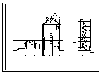 综合楼设计_某市六层调度综合楼建筑施工cad图，含毕业设计_图1