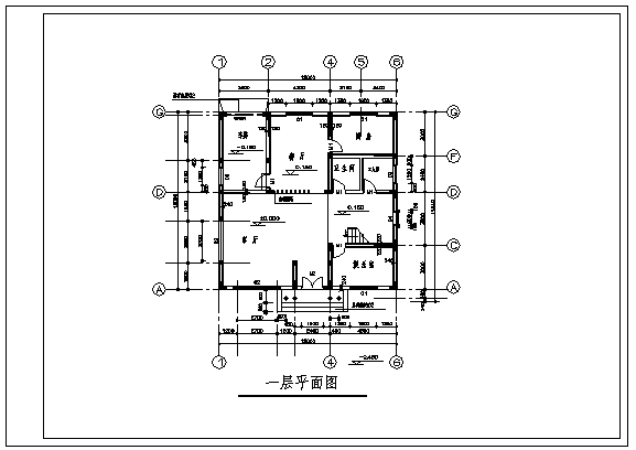 四层别墅全套建筑施工cad图，共三十八张_图1
