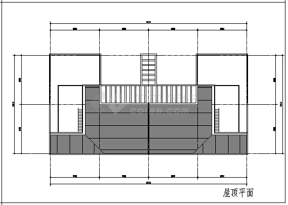 某四层新居别墅建筑施工cad图(带效果图，共八张)-图二