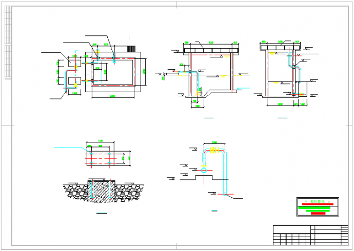 钢铁业铝厂浊循环水处理站cad设计施工图纸_图1