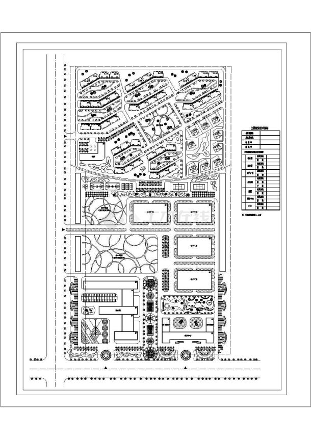 某地区厂区总平面规划设计施工图-图一