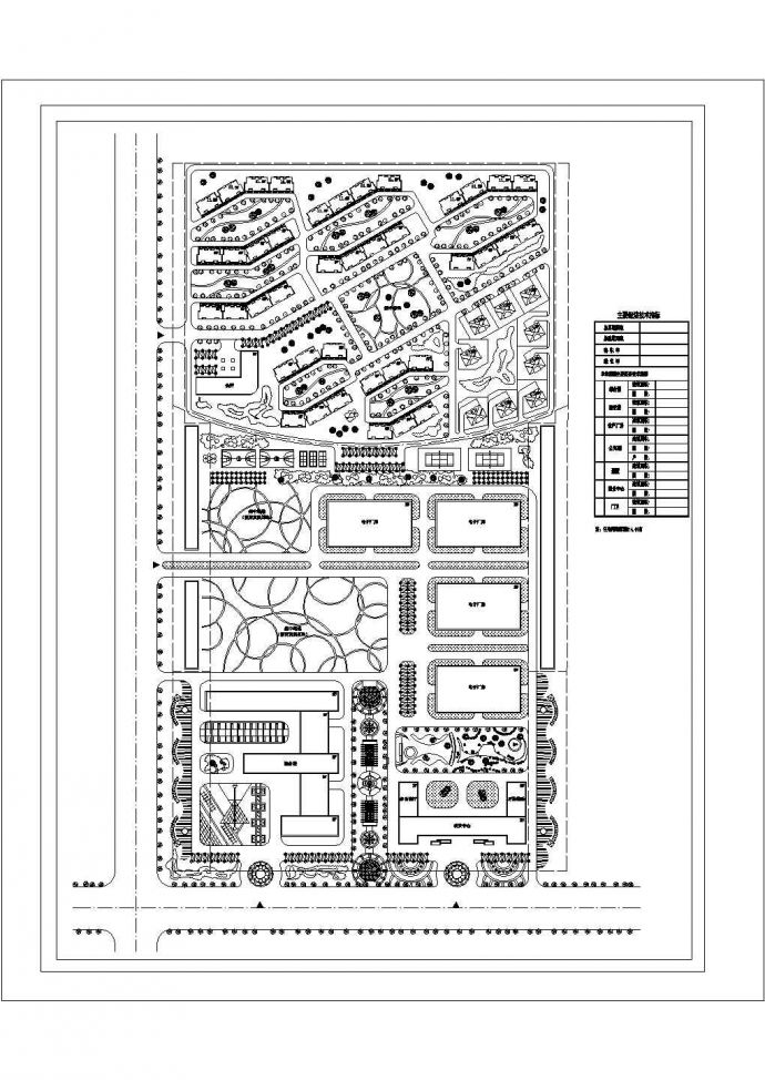 某地区厂区总平面规划设计施工图_图1