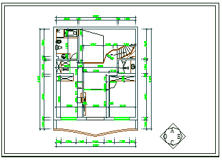 春江苑别墅室内装饰设计CAD图-图二
