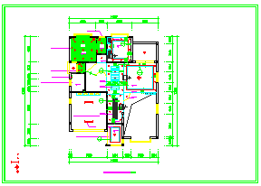 东莞某花园别墅中式装修设计CAD图纸-图一