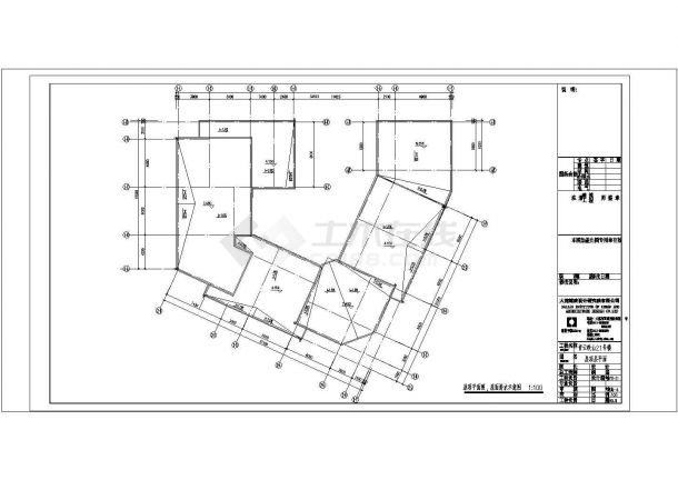 [山东]两层新古典主义风格商业街建筑施工图，共17张图纸-图二