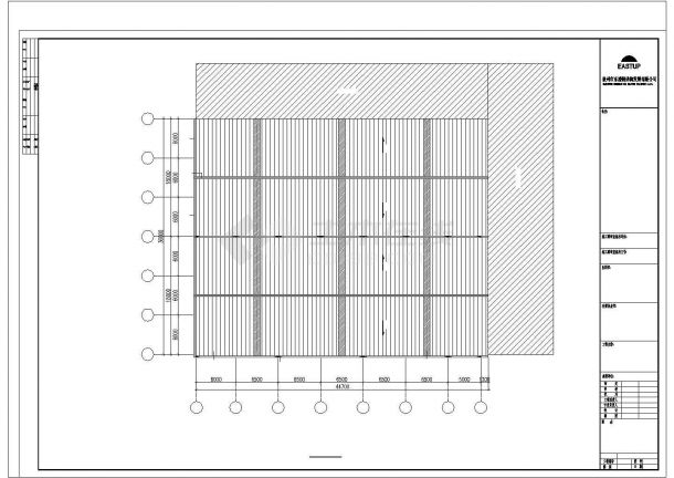 银川市某大型钢卷材料制造工厂单层钢结构厂房全套建筑设计CAD图纸-图一