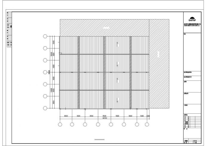 银川市某大型钢卷材料制造工厂单层钢结构厂房全套建筑设计CAD图纸_图1