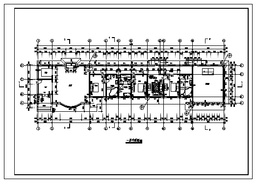 389平方米二层个人业务委托别墅建筑施工cad图，共十张