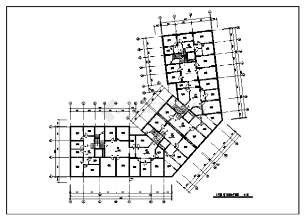 十一层带地下室住宅楼建筑施工cad图(含平立面图，共二十二张）-图一