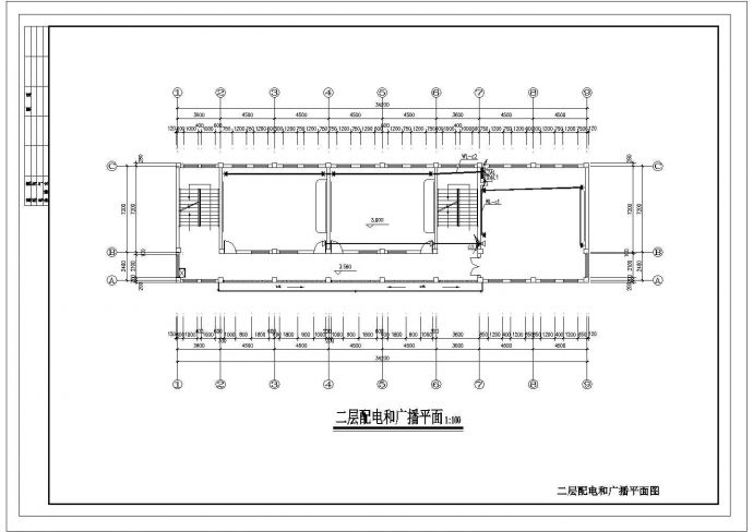 1010平方米三层中学教学楼电气施工图纸_图1