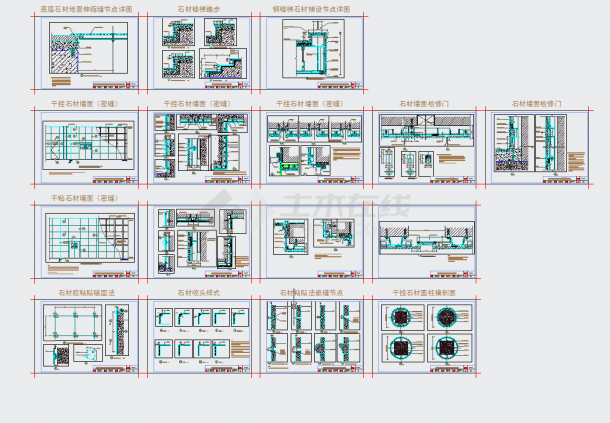 cad石材填充图集大全精选-图一