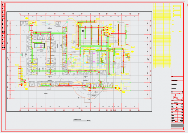 [江苏]超高层商业综合体全套暖通施工图纸（地源热泵系统）-图一