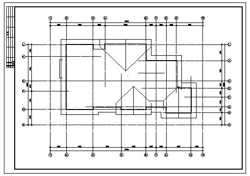 856平方米两层独立别墅建筑施工cad图(带效果图，共六张)_图1
