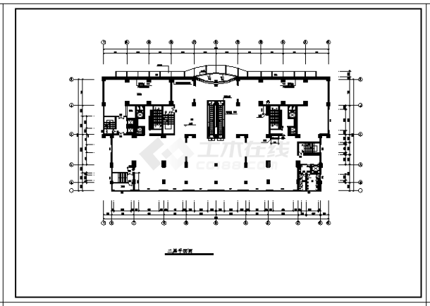 某二十四层住宅全套建筑施工cad图，共十七张-图一