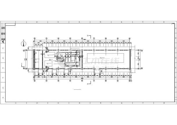 某钢结构厂房建筑设计CAD图纸（共4张）-图二