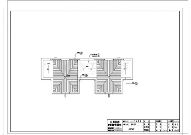 3层砌体结构望海佳园联体别墅设计cad，含设计说明-图一