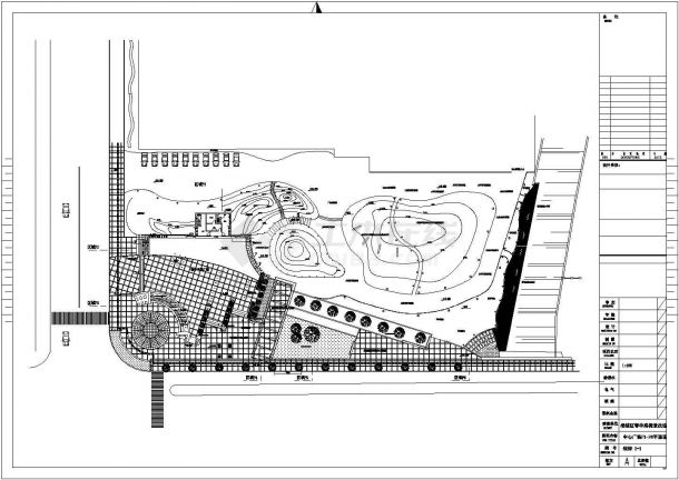 某城市园林广场绿化规划设计cad全套施工图-图二