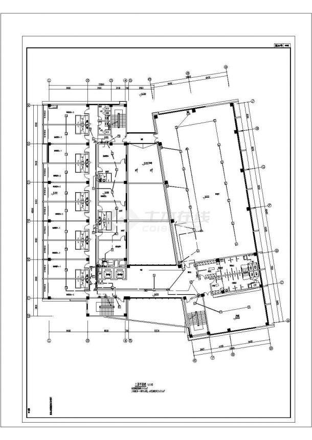 广西新小区商业会所电气全套施工设计cad图纸-图二