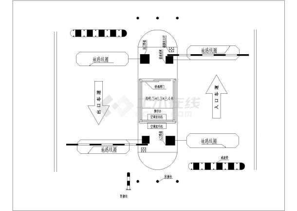 原创安防监控LED摄像头电脑CAD图纸-图二