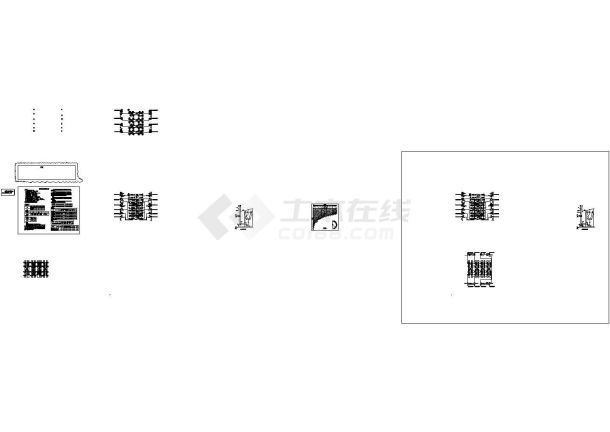 [上海]建筑机房通风设计施工图首层通风空调风管平面图 cad图纸-图二