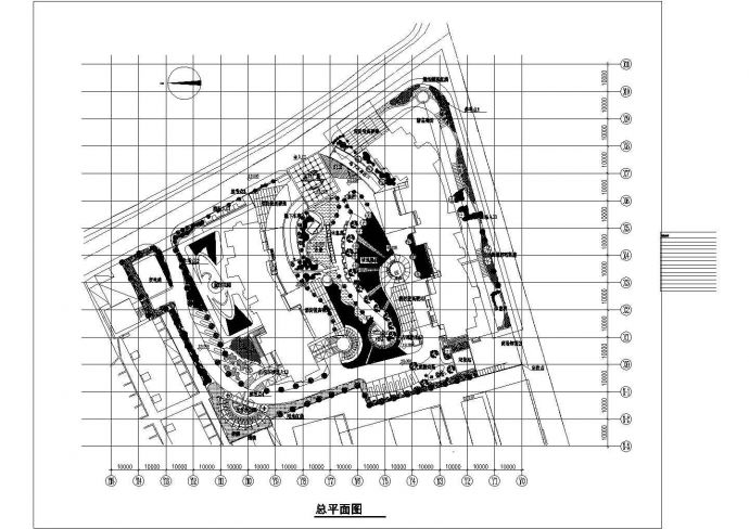 某高级小区CAD种植设计施工方案_图1