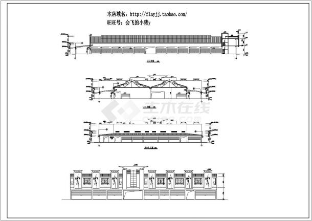某长88米 宽56米 2层综合市场CAD建筑施工图【平立剖 大样】-图一
