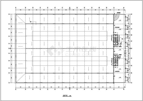 某长88米 宽56米 2层综合市场CAD建筑施工图【平立剖 大样】-图二