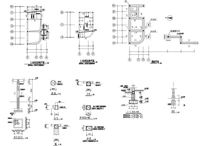 某变电站门卫CAD设计施工图_图1