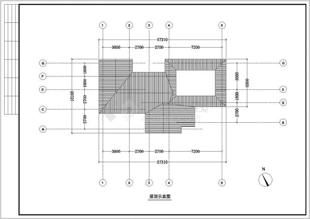 某学校公厕建筑CAD设计平面图施工图-图一