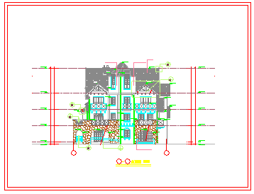 某两层别墅建筑设计CAD全套施工图纸-图二