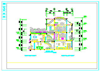 某地四层别墅设计CAD参考图-图一