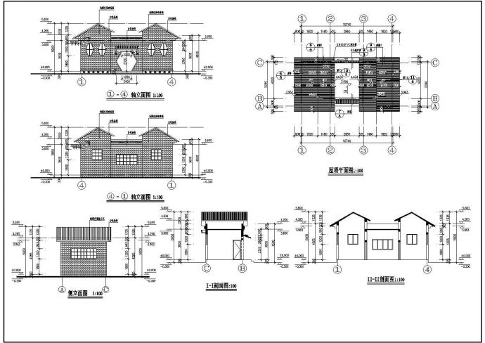 某购物中心公共厕所CAD建筑方案设计_图1