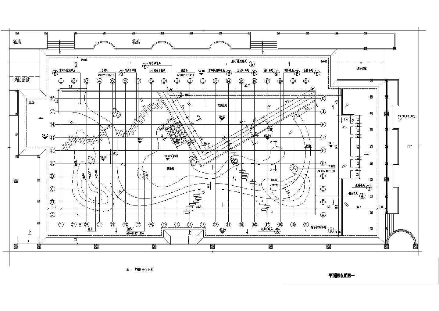 某住宅区CAD施工图平面布置图