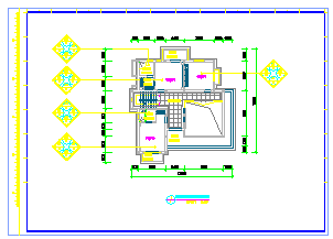 泰州三层别墅装修设计CAD图-图一