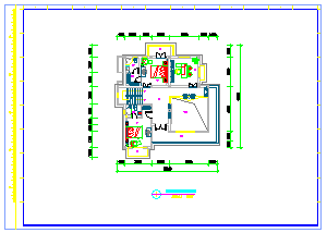 泰州三层别墅装修设计CAD图-图二