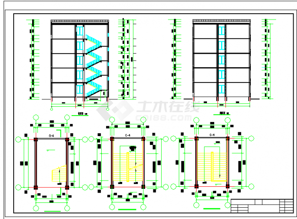 5880平米，五层教学楼毕业课程设计（计算书、建筑、结构图）-图二
