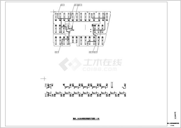 某城市广场空调通风及防排烟系统毕业设计CAD资料-图一