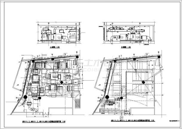 某商业广场项目空调及消防系统毕业设计CAD资料-图二