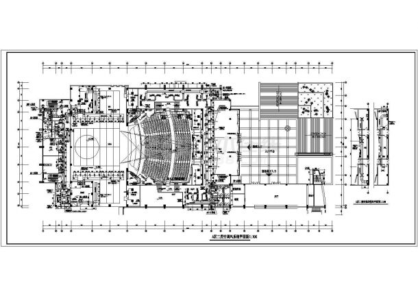 某大型商场综合建筑空调及通风排烟系统毕业设计CAD资料-图二