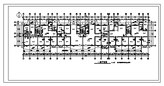 4038平方米五层带阁楼小区住宅楼建筑施工cad图(带地下室设计图，共九张)_图1