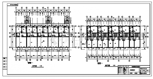 五层带半地室别墅洋房建筑施工cad图（带夹层设计图，共十五张)-图二
