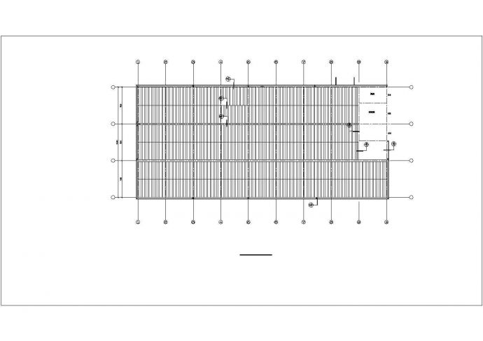 某公司混凝土厂房施工CAD设计图_图1