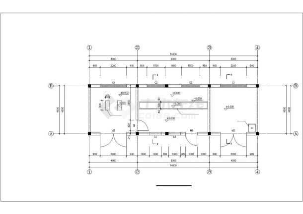 某地小型配电房建筑设计CAD图纸-图一