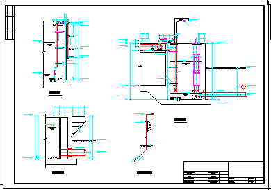 Carrousel氧化沟及污泥泵房cad设计施工图纸_图1